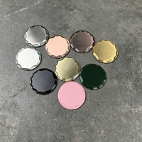 Marqueurs de balle de golf en alliage de zinc de 30 mm, vierges, martelés, à bords forgés à la main, avec gravure laser, sans frais de moule