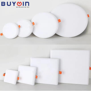 Plafón <span class=keywords><strong>led</strong></span> sin marco, panel de luz <span class=keywords><strong>Empotrado</strong></span> redondo de 9w, AC85-265V, 12w, 18w, 24w, 36W - Product Image 5