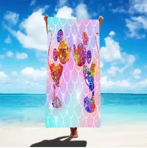 Оптовая цена, быстросохнущее пляжное полотенце из микрофибры