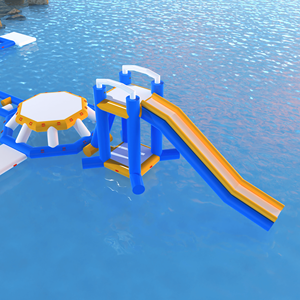 Juegos Acuáticos Inflables para Niños y Adultos, Parque Acuático Flotante, Tobogán Acuático Comercial - Product Image 5