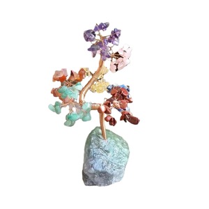 <b>Crystal</b> Money <b>Tree</b> Raw Stone Height 9-13 Cm Home Office Desk Decoration Good Fortune Prosperity Gift - Product Image 4