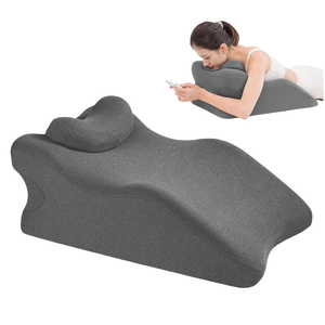 Almohada ergonómica de espuma viscoelástica con <span class=keywords><strong>cuña</strong></span> para aliviar el <span class=keywords><strong>reflujo</strong></span> ácido, lectura, cabecera, soporte ajustable, dolor de cuello ortopédico - Product Image 1