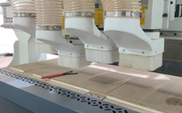 Routeur CNC rotatif multi-têtes MINGD MD-4000J pour le bois, 4 axes, double portique 3D, machine de fraisage CNC pour le bois avec table à vide
