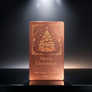Barre de cuivre fin .999 de 1 kg, pièce de collection en métal artisanale - Product Image 3