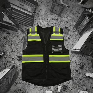 Chaleco de Seguridad Reflectante de Alta Visibilidad para Construcción, Trabajos en Carreteras, Control de Tráfico, Uso Nocturno, Ligero, Proveedor Mayorista - Product Image 3