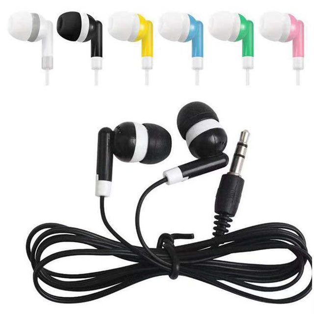 Color In-ear 3.5mm Earphone Wired Music Headset Without Microphone Mobile Phone Tablet Mp3 Mp4 Universal Earplugs Earbuds
