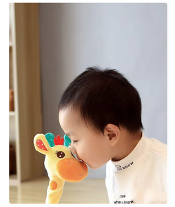 Jirafa Light-Up PP algodón Super suave juguete de peluche <span class=keywords><strong>para</strong></span> niños pequeños regalos <span class=keywords><strong>para</strong></span> bebés cantando baile Animal relleno tiempo de juego <span class=keywords><strong>para</strong></span> niños - Product Image 4