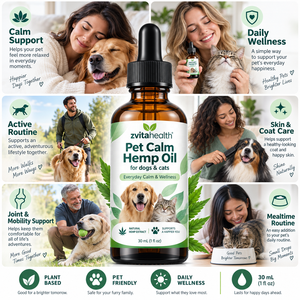 Aceite de Cáñamo para Mascotas de Marca Propia 60 ml para Perros y Gatos, Alivio del Dolor, Calmante para la <span class=keywords><strong>Ansiedad</strong></span>, Cuidado de la Piel y Articulaciones, Omega 3 6 9 - Product Image 3