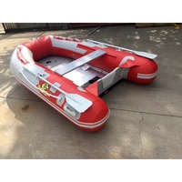 Perahu Karet PVC 0.9mm Warna Sesuai Pesanan, Model Small Deep V, Konsol Tengah, Sport Yacht Dinghy, Mesin Tempel, Untuk Memancing, Bersantai di Sungai