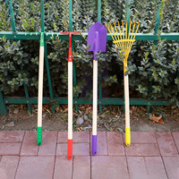 Set di attrezzi da giardino per bambini Mini metallo vanga e rastrello Kit per giardinaggio domestico e giochi all'aperto