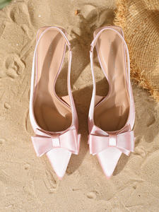 8373-3SD Sandales de Luxe à Talons Aiguilles et Chatons pour Femme, <span class=keywords><strong>Chaussures</strong></span> à Talons Hauts en Tissu, Escarpins de Fête et de Mariage pour l'Été - Product Image 5