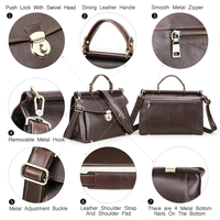 Porte-documents en cuir véritable pour ordinateur portable 14,2 pouces, sac de bureau pour hommes avec bandoulière amovible, grande capacité, OEM/ODM disponible