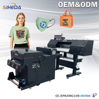 Imprimante DTF 60 cm à tête XP600 avec secoueur de poudre automatique 2 I3200, imprimante numérique de transfert textile pour vêtements, directement de l'usine
