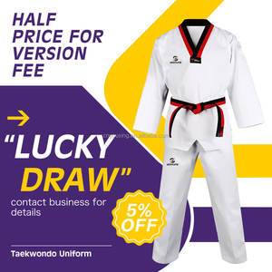 Échantillon livraison gratuite usine en gros Logo personnalisé oem arts martiaux porter itf <span class=keywords><strong>taekwondo</strong></span> uniforme à vendre - Product Image 6