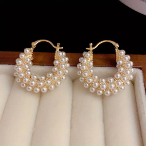 Orecchini a Cerchio con Cesto di Fiori per Donne, Stile Dolce, Accessori per Orecchie da Indossare Ogni Giorno - Product Image 1