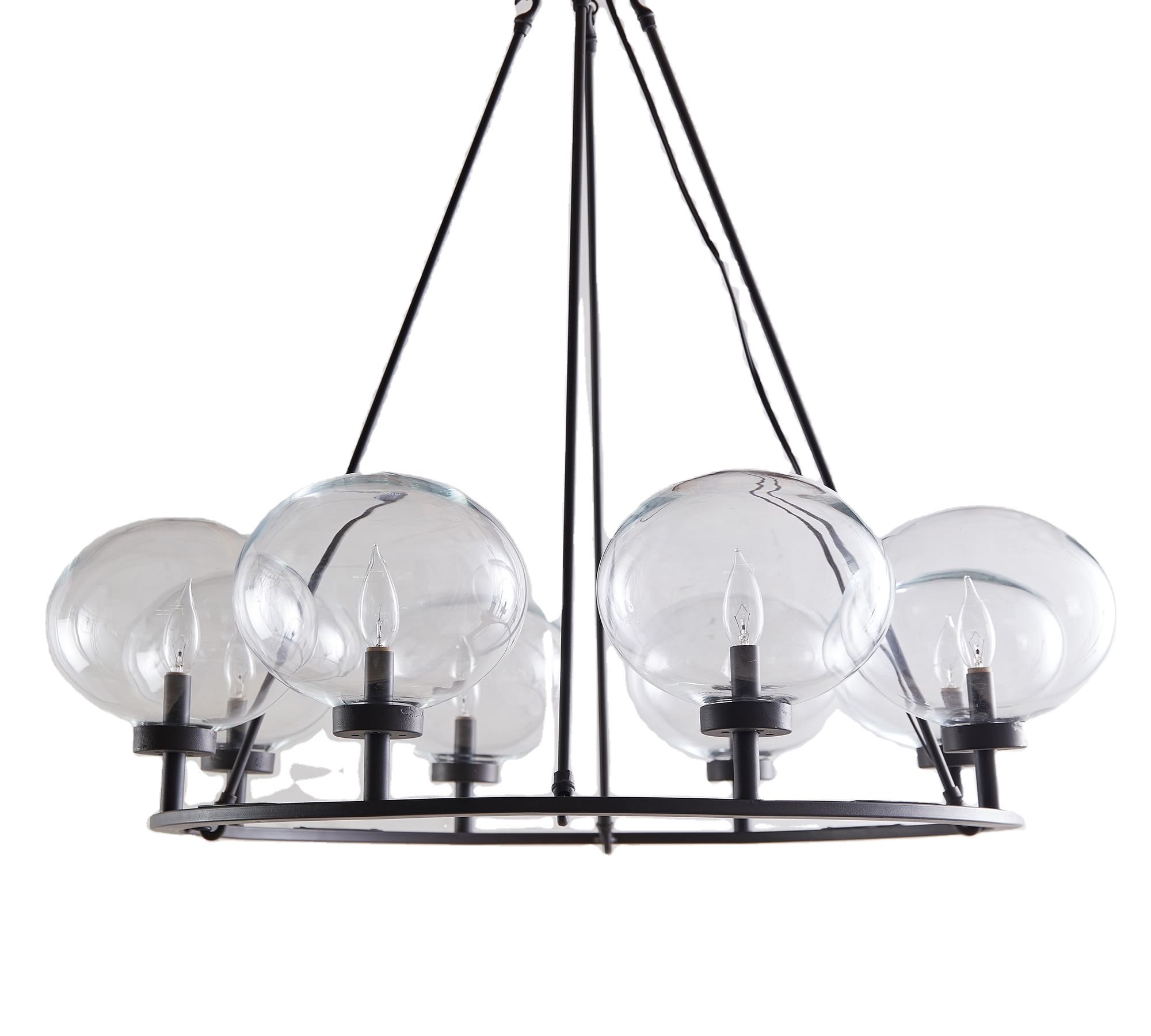 chandelier light luxury light glass globe round chandelier