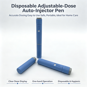 Stylo injecteur automatique à dose réglable jetable OEM ODM en stock, stylo à insuline portable pour soins à domicile avec affichage clair de la dose - Product Image 2