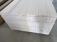 Persiana de madera impermeable con imprimación blanca, componente de persiana de madera