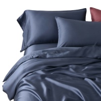 Draps d'hôtel en soie, ensemble de literie directe 100% fils, doux au rabais, 300