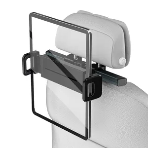 حامل الهاتف في مرآة الرؤية الخلفية للسيارة قابل للدوران 360 درجة ويمكن سحبه متعدد الوظائف حامل الهاتف في مرآة الرؤية الخلفية