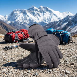 Guantes de Esquí Térmicos PUNCHIN SPORTS, Material Softshell, Cierre con Cordón, Unisex, para Invierno, Escalada en Hielo - Product Image 1