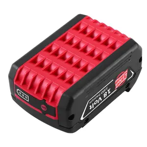 Boschの交換14.4v18vリチウムイオン充電式バッテリーパック3ah 4ah 5ah 6ah電動工具ドリル用BAT607 BAT611