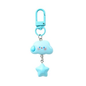 Lindo llavero de nube 3D de dibujos animados, colgante suave de plástico para bolso, regalo. - Product Image 5