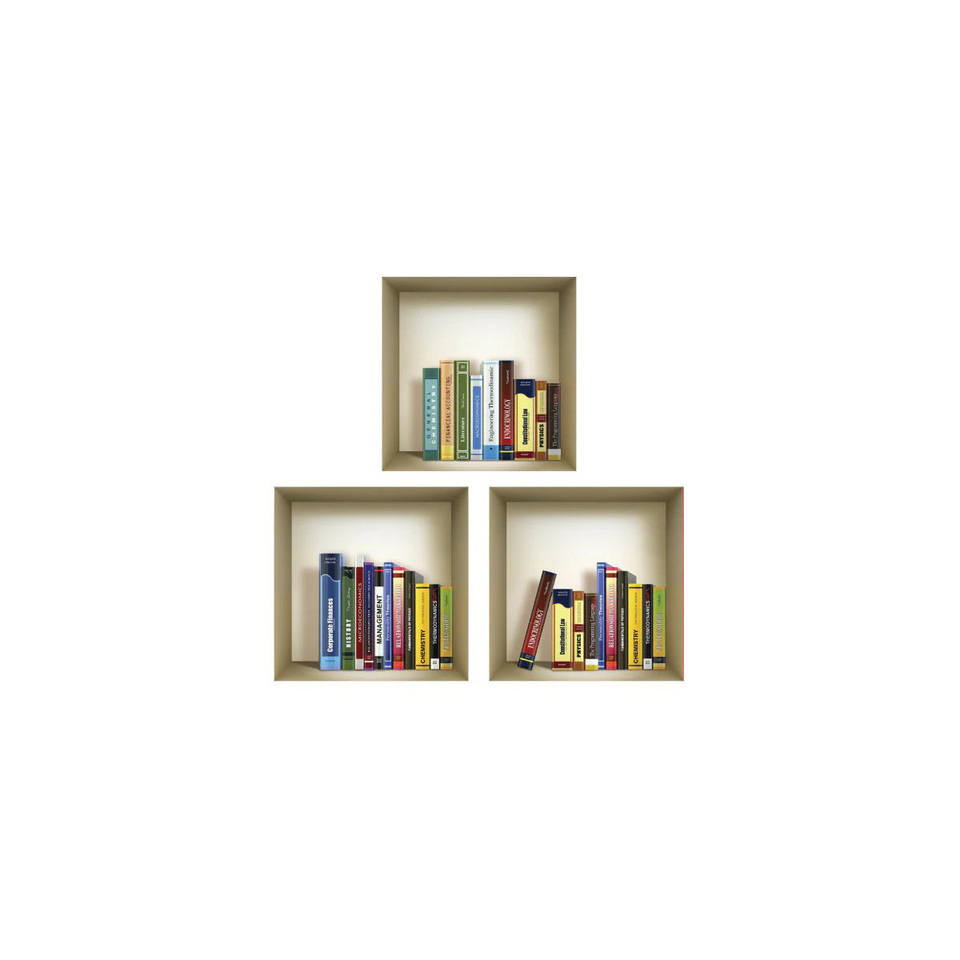 Set of Three 3D Square Peel and Stick Wall Decals HMS Tisha Niche 3D Square Wall Decals