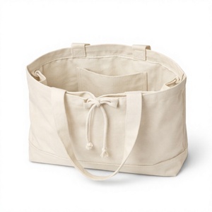 ถุงช้อปปิ้งผ้าแคนวาสธรรมชาติคุณภาพสูง พิมพ์โลโก้ตามสั่งแบบ OEM เป็นมิตรกับสิ่งแวดล้อม ใช้ซ้ำได้ - Product Image 3