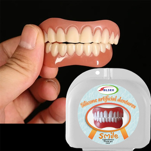 Fausses dents supérieures/inférieures facettes de <span class=keywords><strong>rire</strong></span> parfaites pâte de prothèses dentaires outils d'hygiène buccale fausses dents sourire instantané dents en Silicone cosmétique - Product Image 4