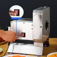 Commerciële voedselsnijder Automatische groentesnijder Ui Aardappel Citroen Mango Kokosnoot Snijmachine Roestvrijstalen fruitsnijmachine