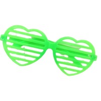 Lunettes de fête de couleur personnalisée de style moderne Stores légers Lunettes de mascarade en forme de cœur