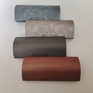 Fabricante de Estuches Rígidos Personalizados <span class=keywords><strong>para</strong></span> Gafas en Negro y Marrón - Estuches con Paño de Microfibra y Logotipo OEM - Product Image 4