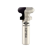 BushwaLk CNC Alat Pemotong Spiral End Mill PCD Berlian 1/2*52*H17.5*2T*6 dari Paduan Tungsten Kobalt AlTin yang Dapat Disesuaikan untuk Router CNC