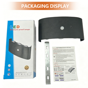 Lámparas de Pared Modernas para Interiores con Carcasa de ABS de Ahorro de Energía, Iluminación Arriba y Abajo, con Logotipo Personalizado, Gran Venta - Product Image 4