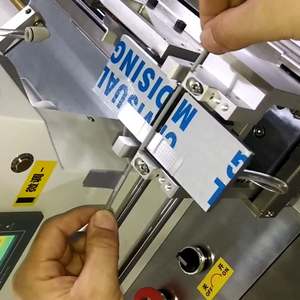 Machine d'étiquetage de drapeau de fil plié de drapeau de câble électronique à bon prix auto-adhésive - Product Image 3