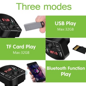 Superventas, nuevos dispositivos con reproductor de MP3, tarjeta TF, luz LED, adaptador de cargadores rápidos para iPhone, cargador, transmisor FM, cargador de coche - Product Image 5