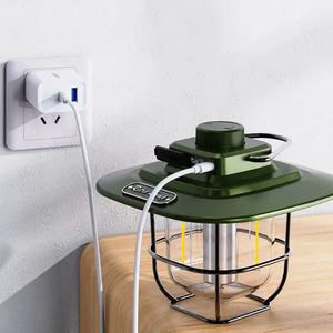 LED <b>Retro</b> <b>Decorative</b> Hanging Lights Waterproof Camping Tent USB Charging Battery Powered Iron PVC Material Dimmable Outdoor - Product Image 6