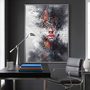 Dipinto a Olio 3D di Alta Qualità, Ritratto di <span class=keywords><strong>Donna</strong></span> 100% Dipinto a Mano su Tela con Cornice, Decorazione per Soggiorno - Product Image 1