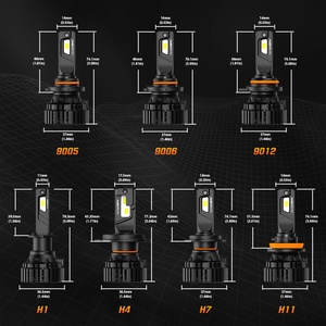 Luz <span class=keywords><strong>LED</strong></span> para Auto Nighteye de 120W y 30000LM, Súper Brillante, H4, Luces <span class=keywords><strong>LED</strong></span> para H1, Luz para Auto H11, Focos 9005, Faro H7, Bombilla <span class=keywords><strong>LED</strong></span> para Faros Delanteros - Product Image 2