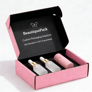 Elegante Caja de Embalaje Cosmético Reciclable Personalizada, Caja de Envío por Suscripción para Maquillaje, Acabado Mate, Logotipo Personalizado del Fabricante - Product Image 3