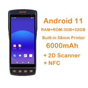เครื่อง PDA แบบพกพาสำหรับ Android พร้อมเครื่องอ่าน NFC 4G เครื่องพิมพ์ความร้อนแบบพกพา และเครื่องสแกนบาร์โค้ด ป้ายสติกเกอร์ เครื่อง PDA แบบพกพา มีสินค้าในสต็อก - Product Image 3