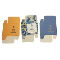 Boite de cartes en papier à personnaliser, emballage coloré de marque pour cire de surf, pièces