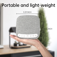 Machine à bruit blanc portable avec 18 sons apaisants, minuteur et veilleuse pour le sommeil des bébés, les voyages et l'utilisation au bureau