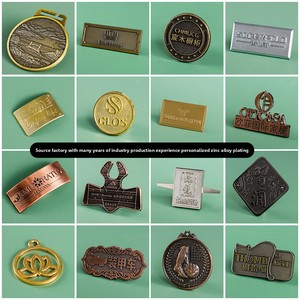 Kunden spezifische Galvanik von Aluminium-Zink-Legierung Metall Handwerk für Logos und Typenschilder mit Metall kalibrierung - Product Image 2