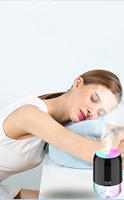 Mini humidificateur USB à brume froide avec diffuseur d'huiles essentielles d'aromathérapie, purificateur d'air, humidistat, veilleuse et design portable