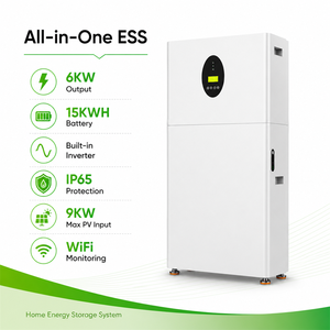 Système de stockage d'énergie (ESS) tout-en-un 6 kW 15 kWh IP65 sur pied pour la sauvegarde solaire résidentielle - Product Image 5