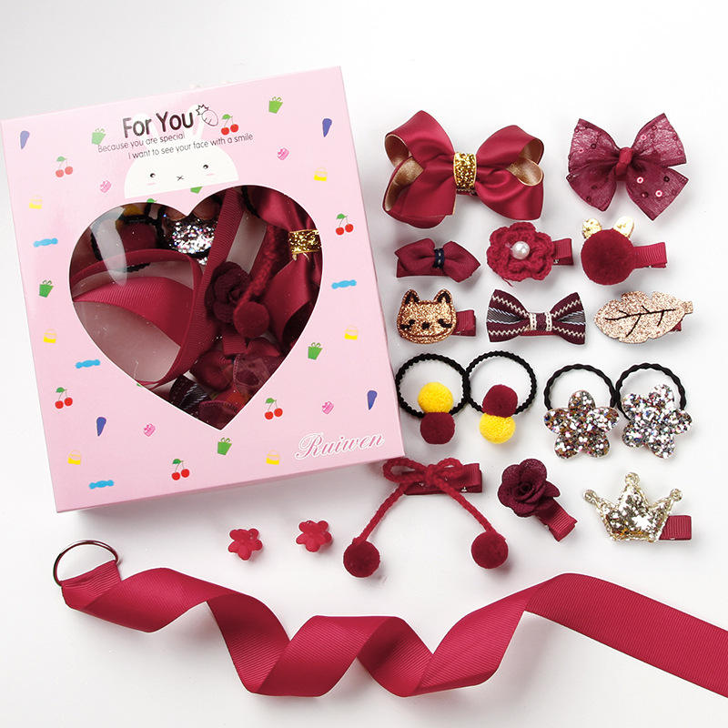 Burgundy-love box (18-piece set)
