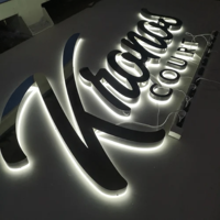 Enseigne personnalisée 3D pour entreprise, logo métallique rétroéclairé, lettres en relief 3D, logo métallique 3D, enseigne LED, décoration de salon de beauté