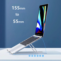 Support portable pour tablette mobile personnalisé, support d'ordinateur en alliage d'aluminium, support universel réglable en hauteur pour ordinateur portable, support pour iPad